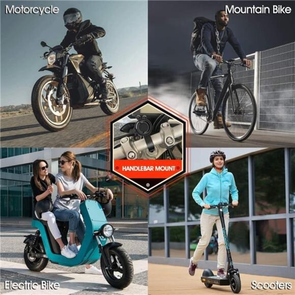 Bike Phone Mount,Motorcycle Phone Holder with Universal Adapter - Picture 6 of 7